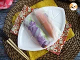 Recipe Vegetarian spring rolls - red cabbage and sweet potato