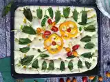 Recipe Floral focaccia - focaccia art