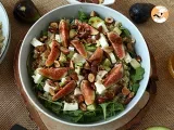 Recipe Sweet/savoury salad: figs, avocado, arugula & mozzarella