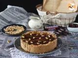Recipe No bake snickers cheesecake, so yummy!