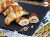Recipe Mini croissants stuffed with ham, cheese and bechamel sauce