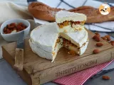 Recipe Brie cheese stuffed with apricots and almonds