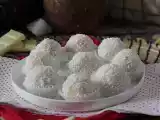 Recipe Homemade raffaello : coconut, white chocolate and almond treats !