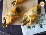 Recipe Puff pastry baskets with asparagus, ham and cheese