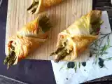 Recipe Puff pastry baskets with asparagus, ham and cheese