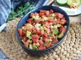 Recipe Watermelon, feta, avocado and cucumber salad: extra fresh!