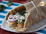 Recipe Gyros with salmon, the perfect greek fish sandwich for summer!