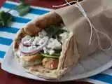 Recipe Gyros with salmon, the perfect greek fish sandwich for summer!