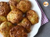 Recipe Air fryer zucchini fritters with yogurt and feta sauce