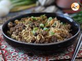 Recipe How to cook instant noodles? quick recipe with beef and mushrooms!