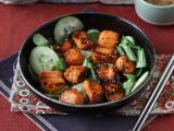 Recipe Air fryer salmon bites with asian marinade