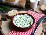 Recipe Vegan soy-based cheese with garlic and herbs
