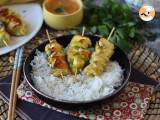 Recipe Chicken skewers with satay sauce, a culinary journey to asia!