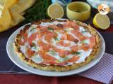 Recipe Smoked salmon tart with potato base