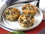 Recipe Spinach and mushroom flans