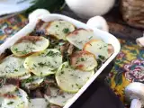 Recipe Potato and mushroom gratin