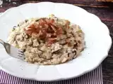 Recipe Creamy and flavorful radicchio, speck and cream cheese risotto