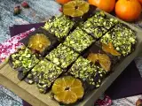 Recipe Pistachio and mandarin chocolate bar, the perfect sweetness for winter!