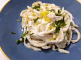 Recipe Pasta with ricotta and lemon, a tangy, gourmet recipe