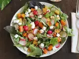 Recipe Pumpkin, potato, radish, and feta salad