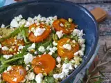 Recipe Pearl couscous salad with roasted apricots and feta