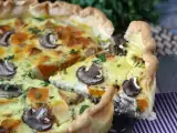 Recipe Mushroom and butternut squash quiche