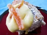 Recipe Poppyseed angel food cake with grapefruit curd