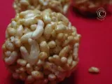 Recipe Vella pori / puffed rice balls, bars or pops