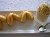 Recipe Honey almond fortune tuiles with green tea ginger ice cream