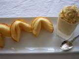 Recipe Honey almond fortune tuiles with green tea ginger ice cream