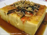 Recipe Savoury tofu with japanese seaweed topping