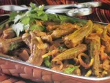 Recipe Masala bhindi ( okra ) and spicy thai vegetable curry