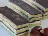 Recipe Pistachio chestnut chocolate opera style cake