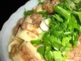 Recipe Home cook steam tofu with minced meat