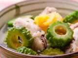 Recipe Chicken soup with bitter gourd and young pineapple