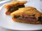 Recipe El jibarito (plantain and steak sandwich)