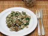Recipe Lamb rice with mint, feta and spinach