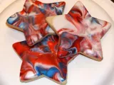 Recipe Red, white & blue tie dye cookies