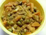 Recipe Mili-juli sabji~mixed vegetables in onion-tomato gravy