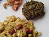 Recipe Fermented tea leaves salad mixed with rice (lephet htamin)