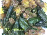 Recipe Aloo bhindi recipe | authentic recipe for aloo bhindi - fried aloo bhindi