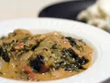 Recipe Spicy west african style greens & peanut stew with fufu