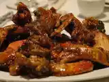 Recipe Chinese dish : stir fried crabs in black bean sauce