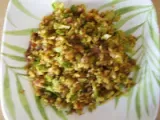 Recipe Minced brussel sprouts paneer scramble (sukhen)