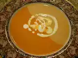Recipe Two color soup and stuffed pork chops with 3 sauces