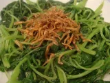 Recipe Stir fry baby spinach with ikan bilis