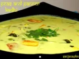 Recipe Peas and paneer kadhi (indian yogurt soup)