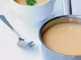 Recipe Cream of roasted cauliflower and leek soup