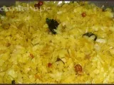 Recipe Avalakki upkari (bajil oggarane, seasoned beaten rice)
