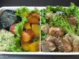 Recipe Baked mochiko chicken bento box